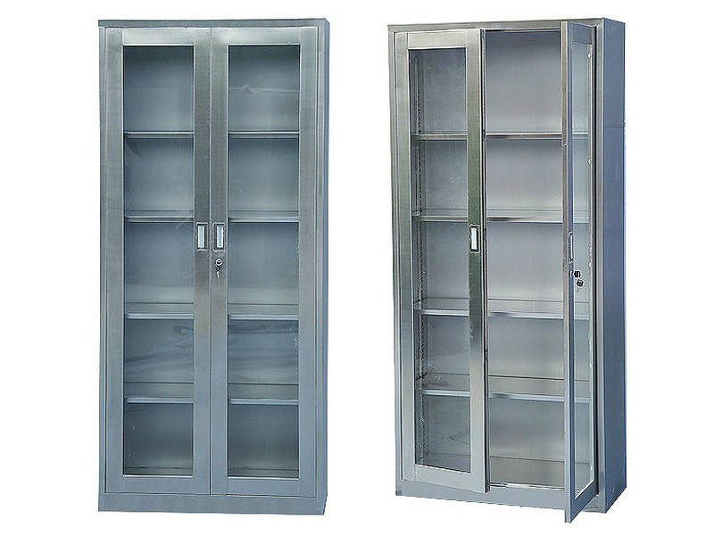 不銹鋼通玻器械柜