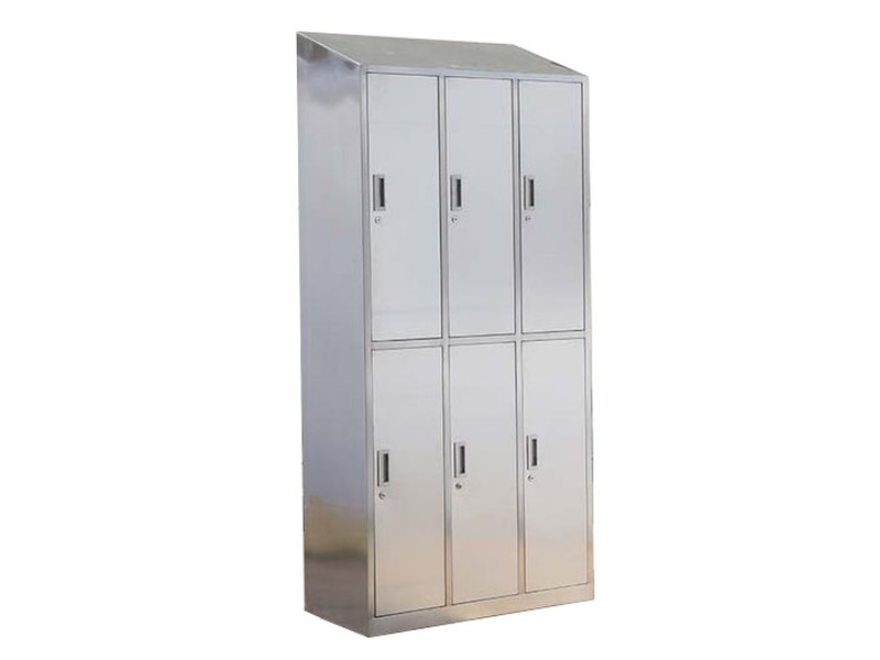遂寧斜頂六門不銹鋼儲物衣柜