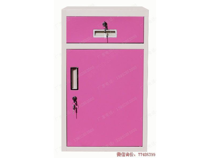 麗江套色粉白床頭柜