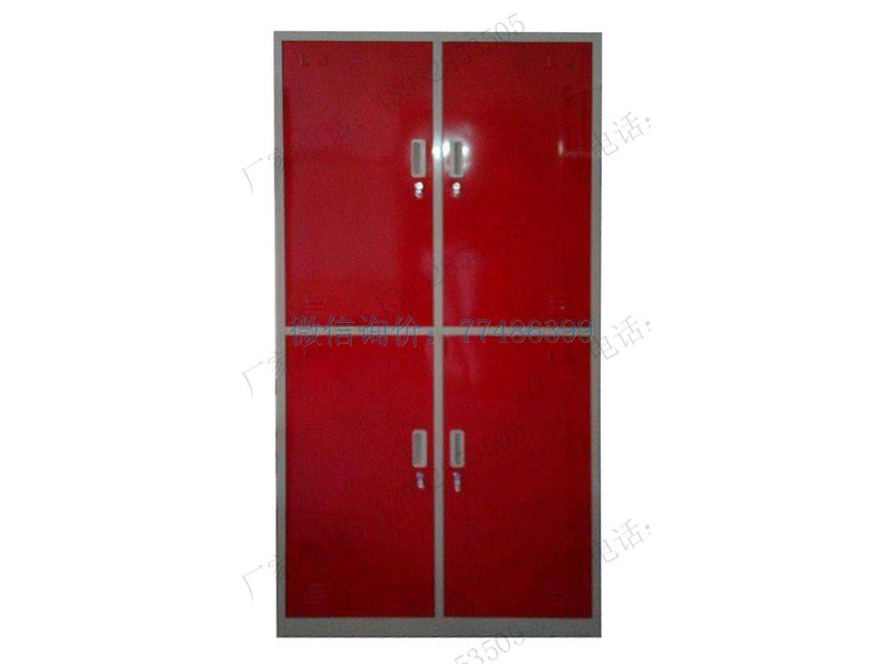 紅門(mén)4格更衣柜