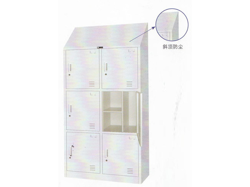 烏蘭察布食品企業(yè)斜頂更衣柜